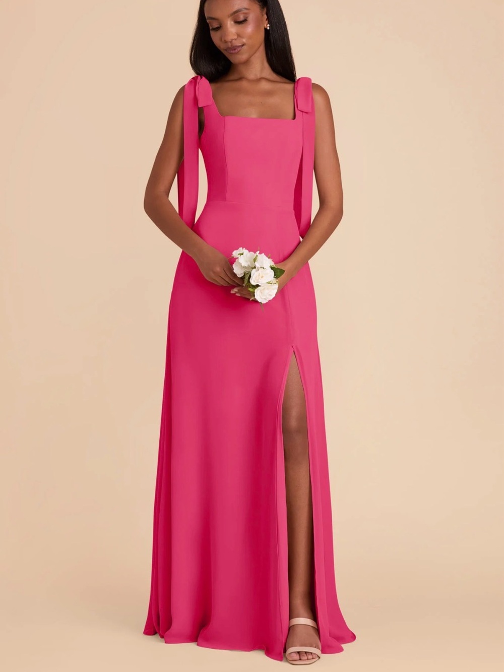Birdie Grey Alex Dress in Chiffon Fuchsia